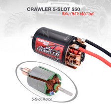 Surpass Hobby 550 5-Slot Brushed Motor 10T/12T for 1/10 RC Crawlers - UK Stock
