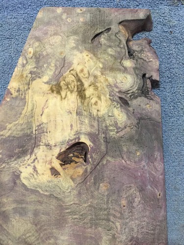 Dyed And Stabilized Buckeye Burl Billet Guitar Top .57 x 16 x 22.5" #1420.49 - Picture 10 of 10