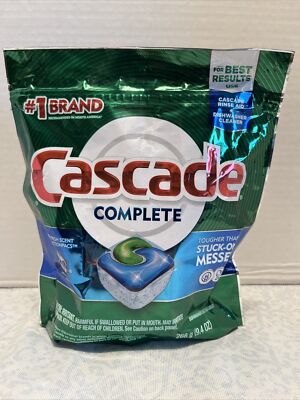 Cascade Complete ActionPacs Dishwasher Cleaning Detergent Fresh Scent 18 Count
