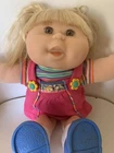 Vintage CABBAGE Patch 1995 Blonde Hair Blue Eyes Doll