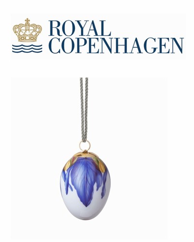Royal Copenhagen Easter Egg 2021 Iris Petals Collection 6 cm /2.36 Inch Gift Box - Picture 2 of 9