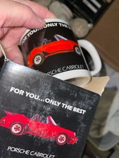 Kaffeetasse Porsche Cabriolet rot, Aufschrift: For You…… Only The Best