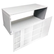 Universal PTAC Folded Metal Wall Sleeve And Exterior Grille 