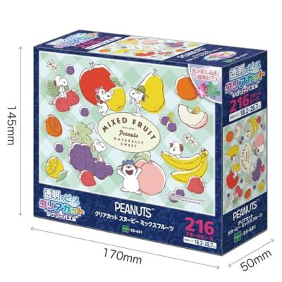 PEANUTS Snoopy Mixed Fruit 216 Piece Clear Cut Jigsaw Puzzle EPOCH