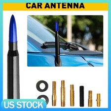 Universal 5.5 Screw Blue Car Bullet Style Antenna Aluminum Radio Fm Antena Kit Universal 5.5 Screw Blue Car Bullet Style Antenna Aluminum Radio Fm Antena Kit