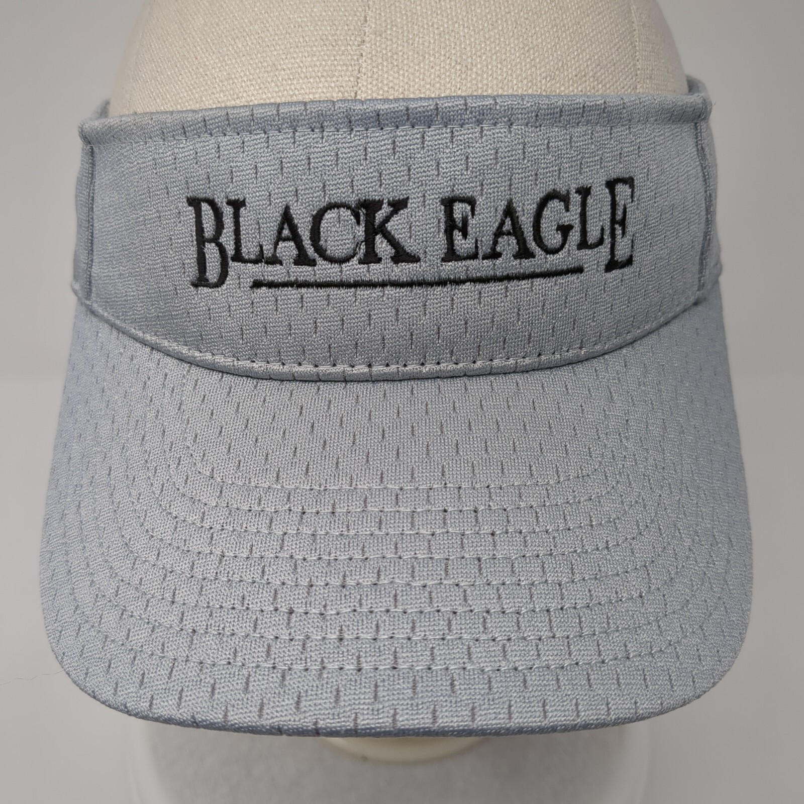 Black Eagle Strapback Sun Visor Hat Gray Small Ad… - image 2