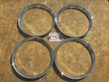 ⚡40'S 50'S, 14" SMOOTH HOT ROD RAT ROD TRIM RINGS BEAUTY RINGS✨4✨1 3/8" 2441⚡