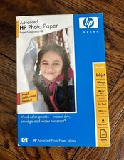 HP Advanced Glossy Inkjet Photo Paper 95 Sheets 4 x 6" Pre-opened  FREE SHIP!