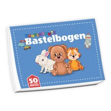Bastelbuch mit verschiedenen Bastelbogen für Kinder zum selber basteln