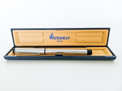 WATERMAN PARIS ボールペン Vintage Waterman Paris Stainless Steel Fine Tip Ball Point Pen
