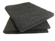 2 PCS - 10" x 18" Activated Carbon Filter Media Pad Aquarium Pond Canister Foam