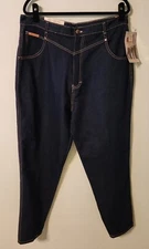 NWT Vintage 1990s Gitano Power Stretch High Rise Blue Denim Jeans Size 20 Long