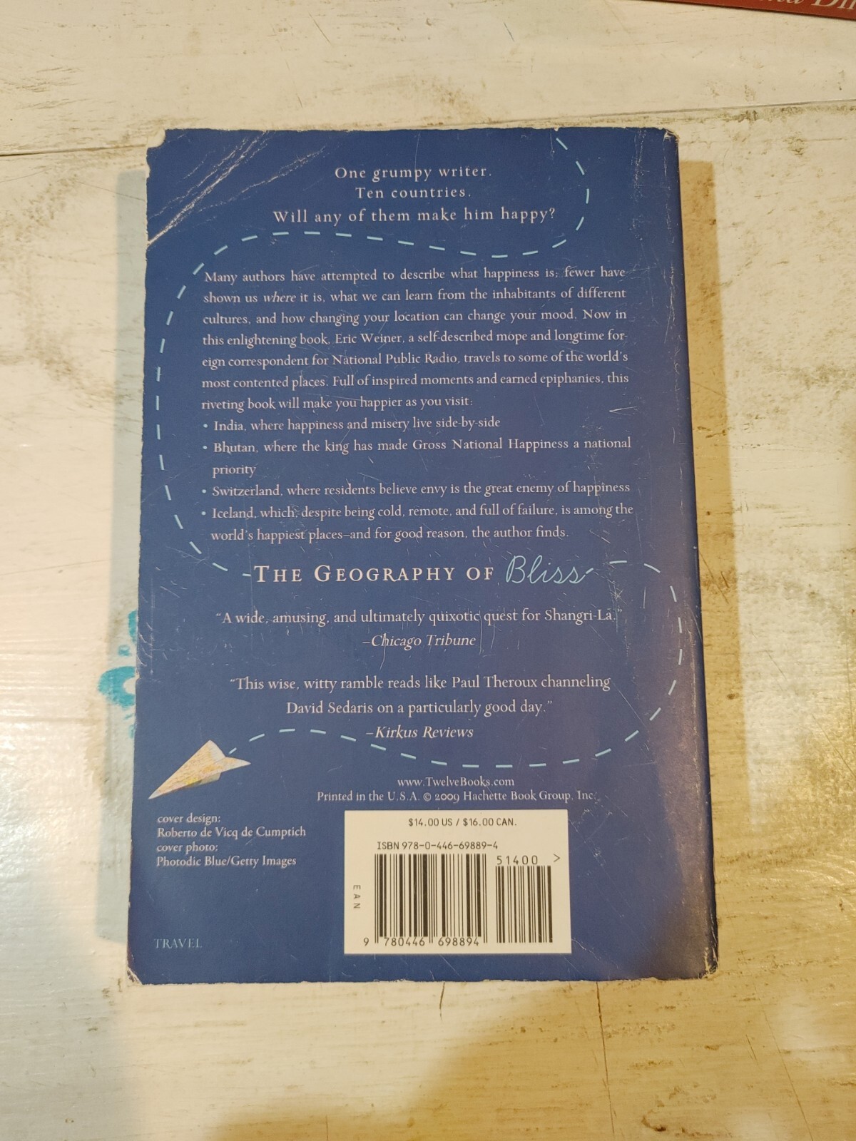 Eric Weiner, The Geography of Bliss Paperback Book 2008 eBay
