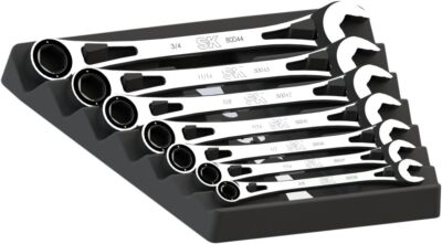 SK Tools X-Frame 6Pt Fractional Combination Wrench Set 7 Piece (80049)