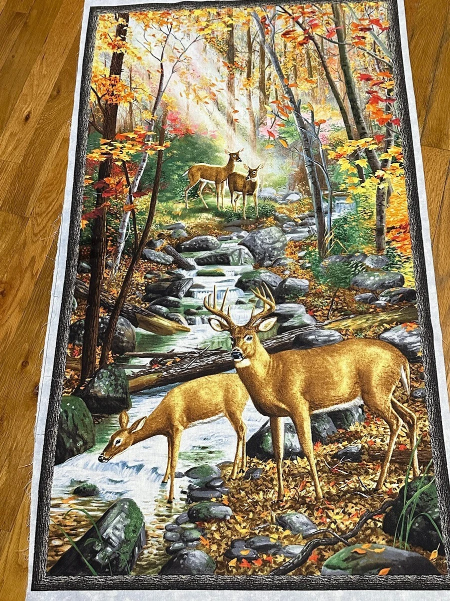 Beautiful Quilt Fabric  Fabric panel quilts, Wildlife quilts