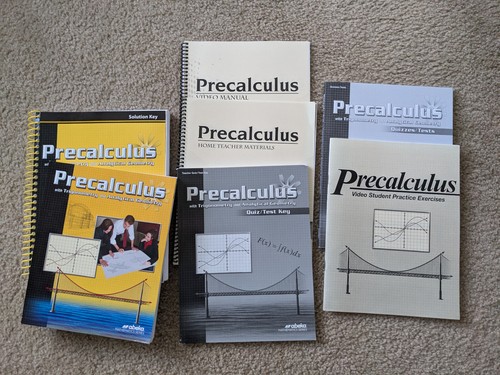 Abeka 12th Grade Books Physics Pre-Calculus Government Economics English HS - Imagen 5 de 5