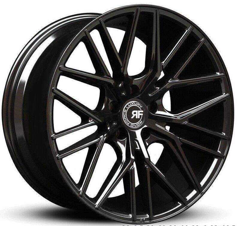 20x8.5 / 20x10 RF13 Black Wheels 5x114.3 Rims Set For Maserati Quattroporte 20