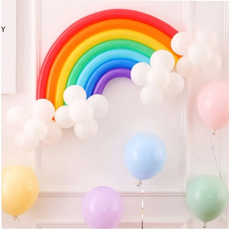 Magic Rainbow Balloons For Birthday Decorations For Children Band Balloon Sets