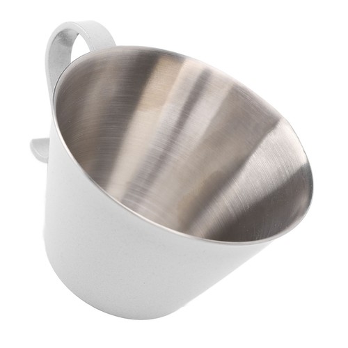 HG Stainless Steel Coffee Measuring Cup Double Scale V Shaped Spout 100ML Milk - Picture 23 of 24