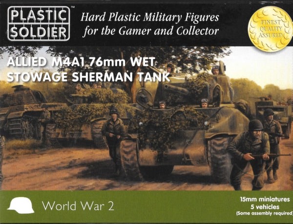 76mm Sherman Tanks M4A1 Plastic Soldier soviet UK US French 15mm WWII Israel