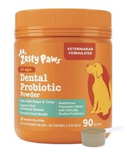 Zesty Paws Probiotic Dental Powder for Dogs Teeth