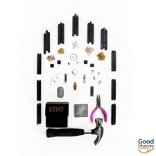 DIY Hand Stamped Metal Jewelry Kit - STMT:Aluminum Steel Stamping Kit,71 Pieces