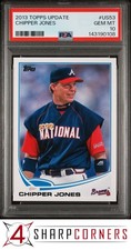 2013 TOPPS UPDATE #US53 CHIPPER JONES BRAVES HOF PSA 10