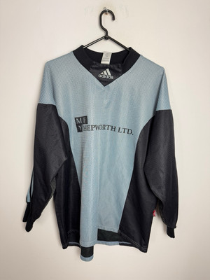 VINTAGE ADIDAS TEMPLATE 1990'S GOALKEEPER LONG SLEEVE #1 SHIRT SIZE L ADULT