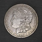 1883-CC Morgan Silver Dollar 1883 CC Carson City Mint $1 USA Coin - Rim Ding