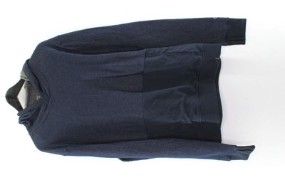 C9 Champion Herren Pullover Gr. L Oberteil Blau Kapuze Polyester #FS-6