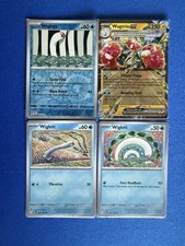 Wugtrio EX Temporal Forces & Wiglet (x3/1 RevHolo) 4-card Pokemon lot - PWE