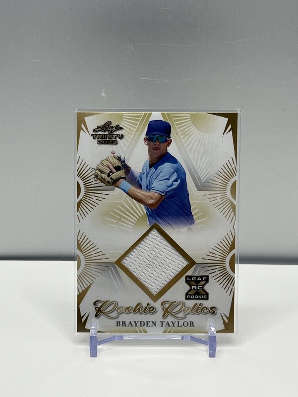 2023 Leaf Trinity Mega Box - Rookie Relics Brayden Taylor #RR-10 (MEM, RC)