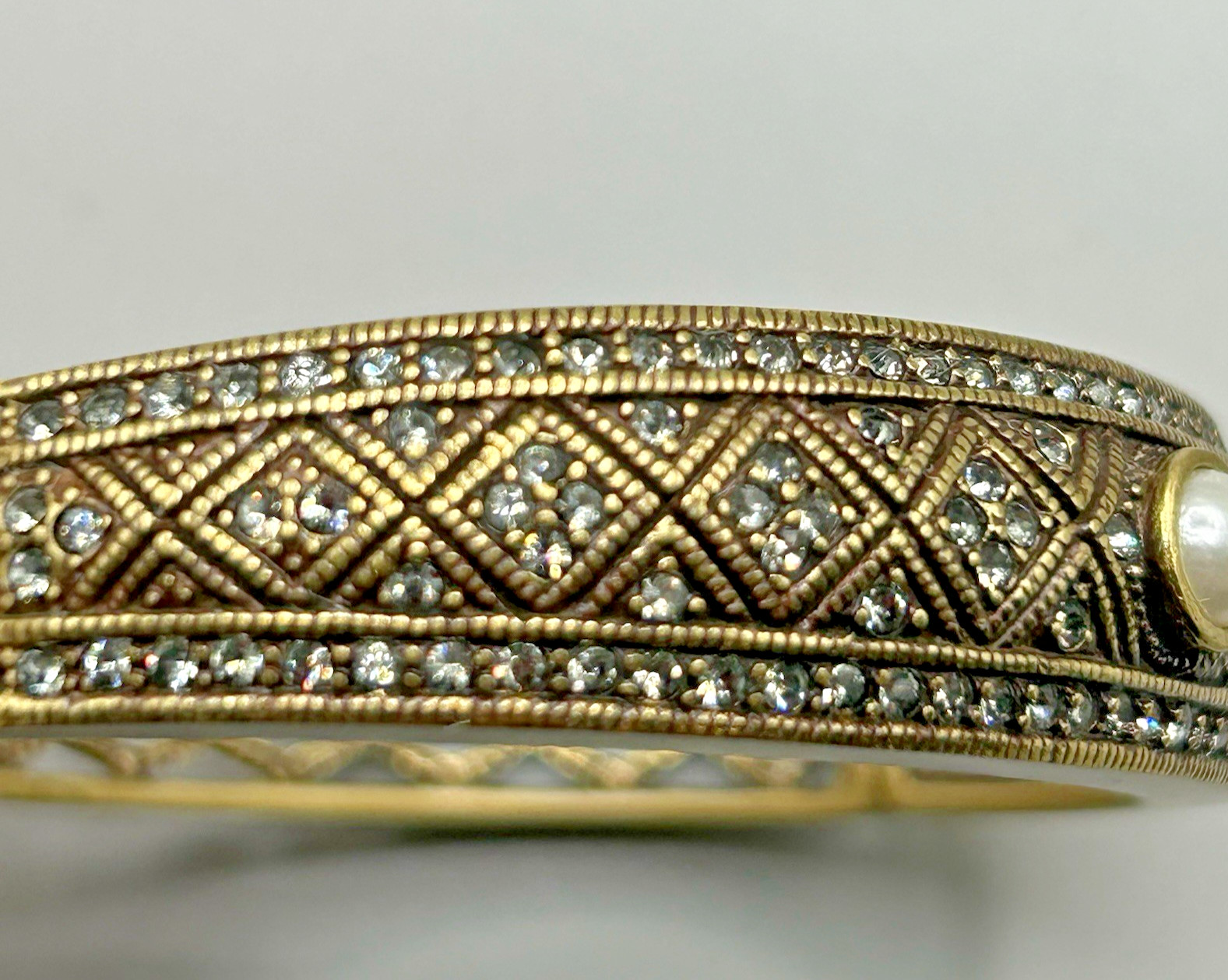 HEIDI DAUS Hinged Stackable Tapered Bracelet w Rh… - image 7