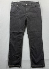 Levis 550 Jeans Mens 40x32 Fits 40x30 Charcoal Relaxed Tapered Denim Stretch