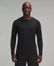 NWT LULULEMON Mens Metal Vent Long Sleeve Graphite Grey Black S M L XL XXL $88