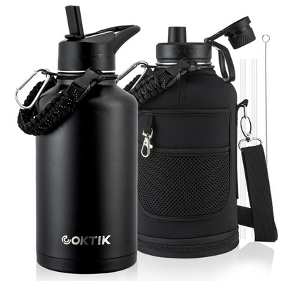 #ad #ad 64oz Insulated Water Bottle Stainless Steel Vacuum Metal Portable ½ Gallon... $49.64