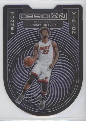 2020 Panini Obsidian Tunnel Vision Electric Etch Purple /75 Jimmy Butler #9 nd3