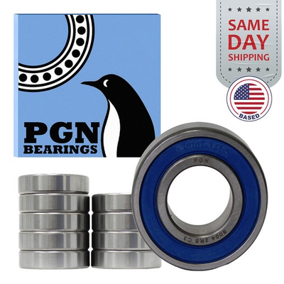 #ad 10 6004 2RS Premium Rubber Seal Ball Bearing C3 EMQ 20x42x12 6004 2RS 6004rs $17.95