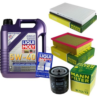 INSPEKTIONSKIT FILTER LIQUI MOLY ÖL 5L 5W-40 für Mazda Tribute EP 2.3 AWD