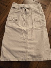 unionbay denim belted skirt tan Size 9