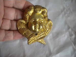 Vintage Ormalu Cherub Angel Furniture hardware Fittings French salvage