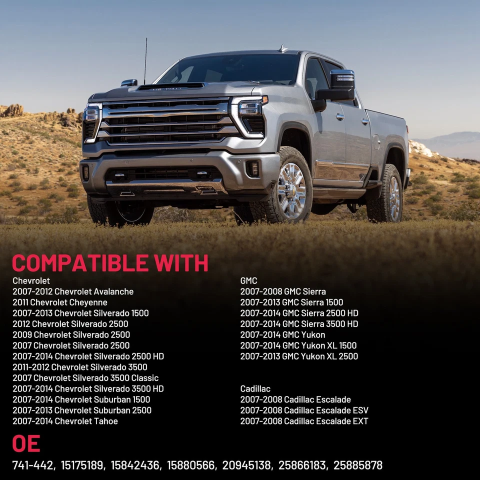 Front Driver Side Window Regulator w/ Motor For 07-14 GMC Sierra Chevy Silverado Foto 4 de 4