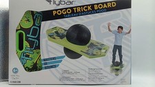 Flybar Green Pogo Trick Ball, Bounce Board For Kids Ages 6 , Up To 160 Lbs
