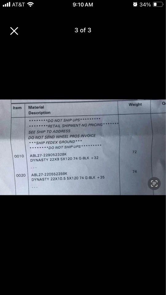 4 Asanti Black Label  ABL-27 Dynasty Black - Staggered 22 - 5 x 120 - Image 2 of 2