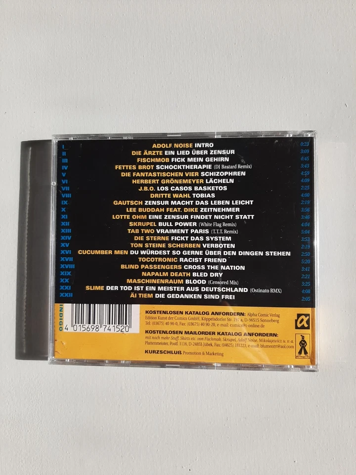 CD V.A. "Zensur?!" • Indie/Punk/HipHop Sampler • Sehr guter Zustand! - Bild 2 von 3