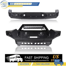 Bumper Offroad Steel Front Rear w Leds D-rings Winch For Toyota Tacoma 2005-2015