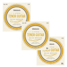 D'Addario Tenor Guitar Strings 3 Sets 4-String 10-32 Bronze