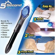 Quick 5 Second UV Light Fix Liquid Glass, Welding Compound Repair Glue Pen Tool