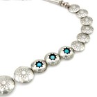 Signed Willie Ortiz Navajo Sterling Turquoise Pillow Bead 23IN Necklace #S5314-4 — photo 3