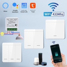 Wireless Tuya Smart WiFi Light Switch RF 433MHz Smart Life Alexa Google Home UK